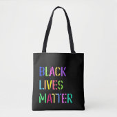Black Lives Matter Stencil 01サイ数々のズ&スタイル トートバッグ (正面)