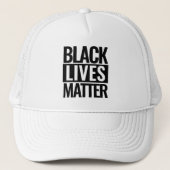 Black Lives Matter White キャップ (正面)