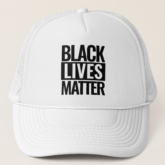 Black Lives Matter White キャップ (正面)