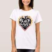 Black Lives Matter Women's T-Shirt (light) Tシャツ (正面)