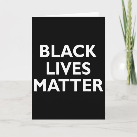 Black Lives Problem Blm Human Rights Black History カード (正面)
