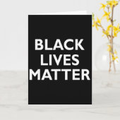 Black Lives Problem Blm Human Rights Black History カード (黄色い花)