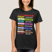 Black Lives S Black Leaders Black History Month Tシャツ (正面)