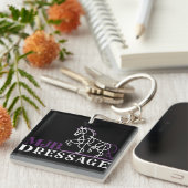 Black logo MJB Dressage  キーホルダー (正面右)