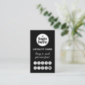Black Logo Professional Loyalty Card ロイヤリティカード (スタンド正面)