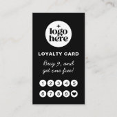 Black Logo Professional Loyalty Card ロイヤリティカード (正面)
