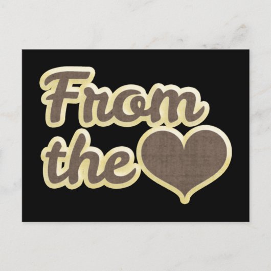 Black Loveポストカードからハート ポストカード (正面)