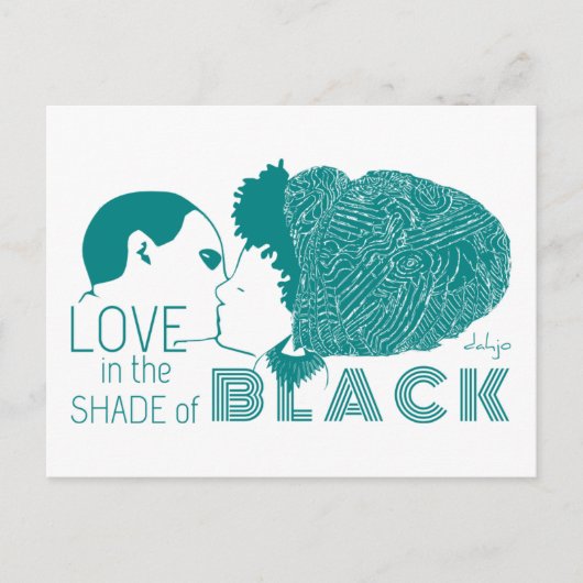BLACK LOVE in AQUA ポストカード (正面)