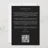 Black Love Simple Elegant Modern 6 Multi Photos セーブザデート (裏面)