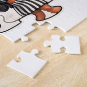 Black Love Street Crown Design ジグソーパズル (側面)