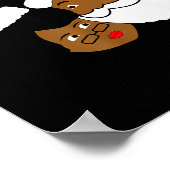 Black Loving Santa Claus And Mrs. Claus Ethnic Chr ポスター (角)