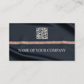 Black Luxury Business Card Design 名刺 (裏面)