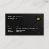 Black Luxury Business Card Design 名刺 (正面)