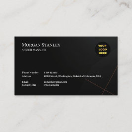 Black Luxury Business Card Design 名刺