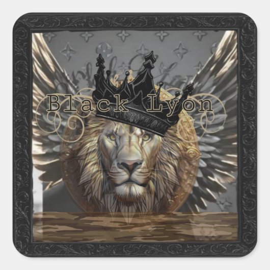 Black Lyon bass スクエアシール (正面)