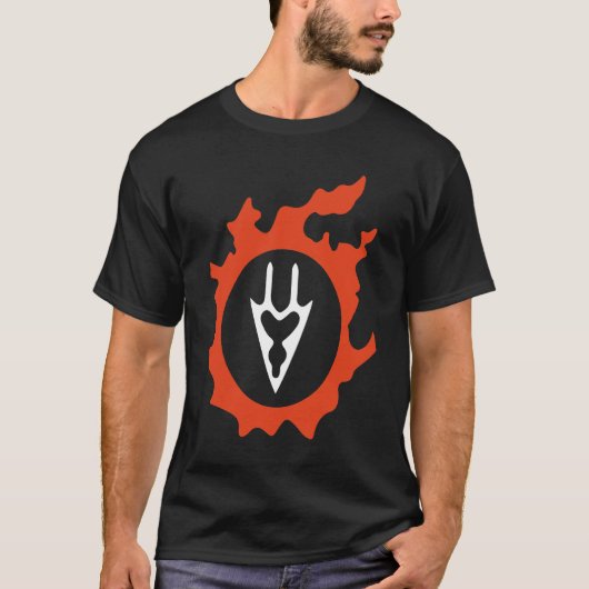 Black Mage  For Warriors of Light & Darkness Pocke Tシャツ (正面)