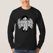 BLACK MAGIC Girls Emo Deer Lantern Goth Heavy Meta Tシャツ (正面)