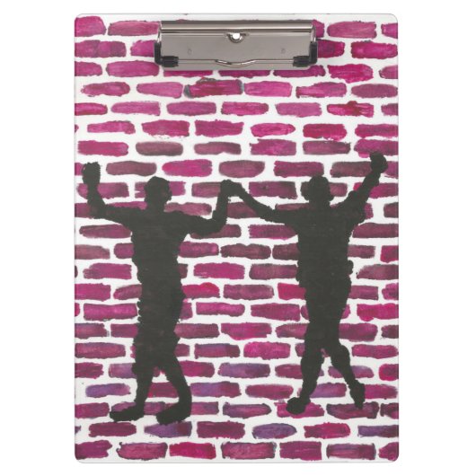 Black Magic Hollyhock by Yeshaya Dank Wood Wall Ar クリップボード (正面)