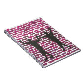 Black Magic Hollyhock by Yeshaya Dank Wood Wall Ar ノートブック (右側)