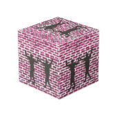 Black Magic Hollyhock by Yeshaya Dank Wood Wall Ar フォトキューブ (裏面アングル)