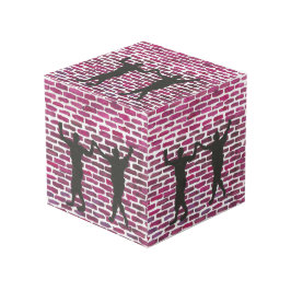 Black Magic Hollyhock by Yeshaya Dank Wood Wall Ar フォトキューブ