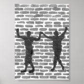 Black Magic Hollyhock by Yeshaya Dank Wood Wall Ar ポスター (正面)