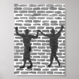 Black Magic Hollyhock by Yeshaya Dank Wood Wall Ar ポスター