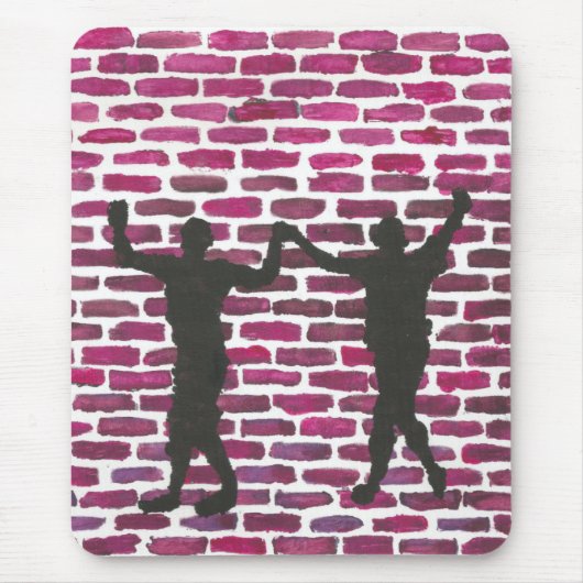 Black Magic Hollyhock by Yeshaya Dank Wood Wall Ar マウスパッド (正面)