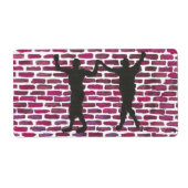 Black Magic Hollyhock by Yeshaya Dank Wood Wall Ar ラベル (正面)