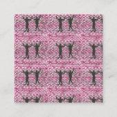 Black Magic Hollyhock by Yeshaya Dank Wood Wall Ar 割引カード (裏面)