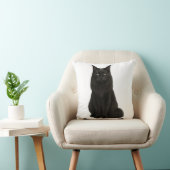 Black Maine Coon Pillow クッション (椅子)