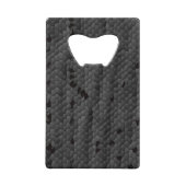 Black Mamba in図解入りの、写真付きの、アートプリント、 クレジットカード栓抜き (正面)