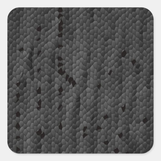 Black Mamba in,図解入りの、写真付きの Art スクエアシール (正面)