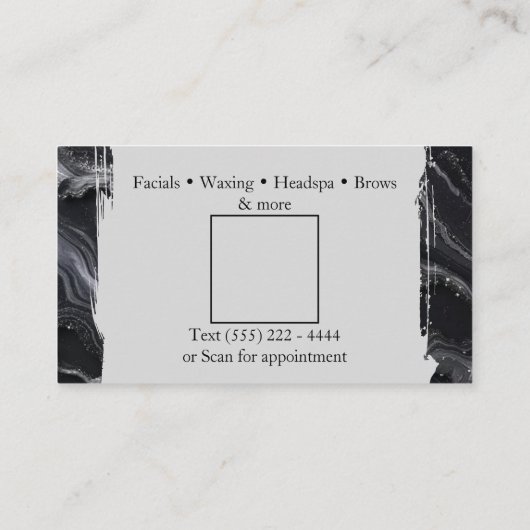 Black marble 名刺 (裏面)