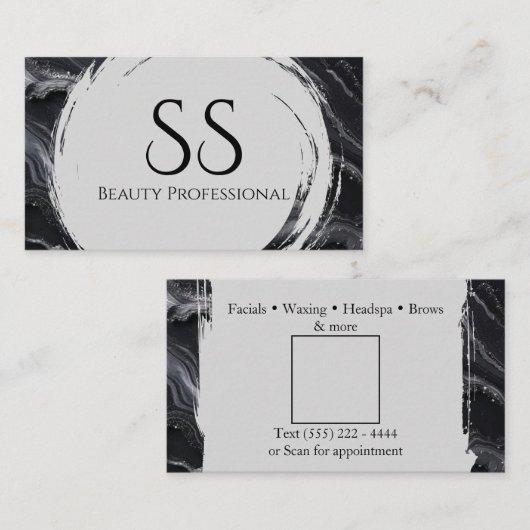 Black marble 名刺 (正面/裏面)