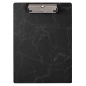 Black Marble Finish Clipboard Stylish and Durable クリップボード (正面)