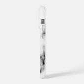 Black Marble Look Design iPhone Case iPhoneケース (左側面)