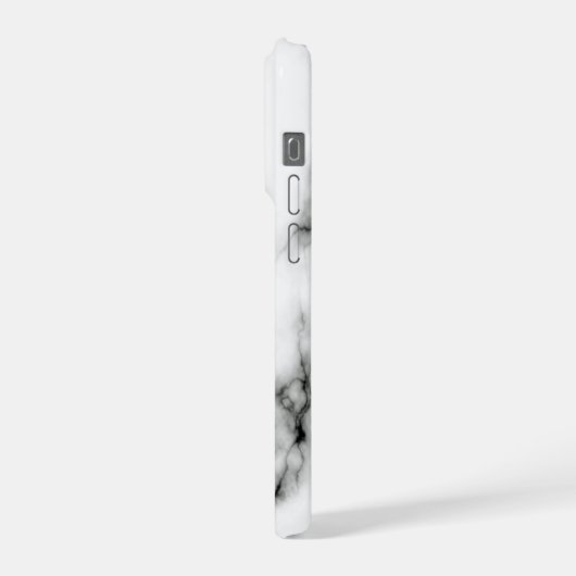 Black Marble Look Design iPhone Case iPhoneケース (左側面)