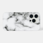 Black Marble Look Design iPhone Case iPhoneケース (裏面横)