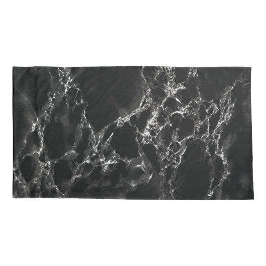 Black Marble Pillow Cases 枕カバー (裏面-左)