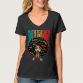 Black Math Teacher Afro Love Melanin African Ameri Tシャツ (正面)