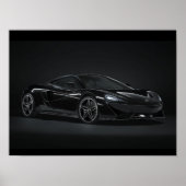 Black mclaren poster ポスター (正面)