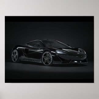 Black mclaren poster ポスター