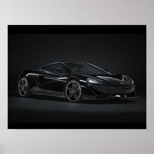 Black mclaren poster ポスター (正面)