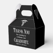 Black Medical School Customized Graduation Party フェイバーボックス (正面サイド)