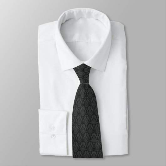 Black Medieval Dragons Neck Tie ネクタイ (タイ)
