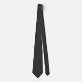 Black Medieval Dragons Neck Tie ネクタイ (正面)