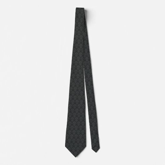 Black Medieval Dragons Neck Tie ネクタイ (正面)