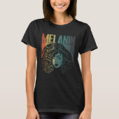 Black Melanin Queen Apparel African American Afro  Tシャツ (正面)