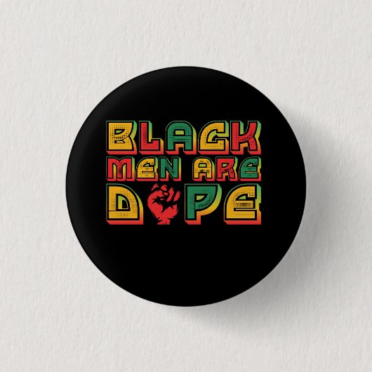 black_men_are_ドーピング_01 缶バッジ (正面)